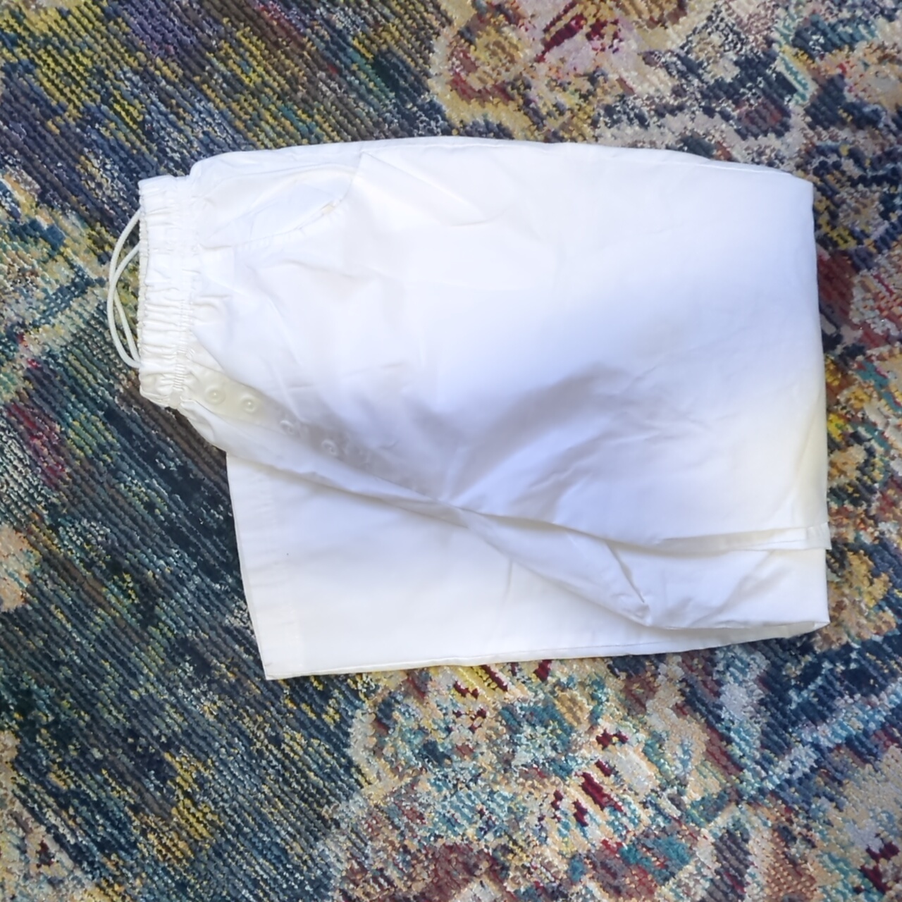 Womens White Life Brand Scrub Pants